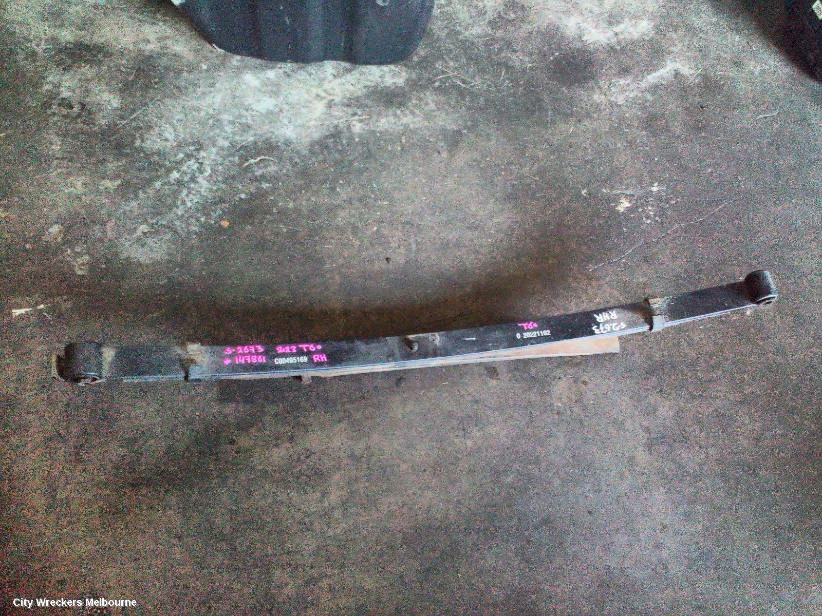LDV T60 REAR LEAF SPRING, SK8C, LIFTED HEIGHT, RH SIDE, 07/2017 ONWARDS