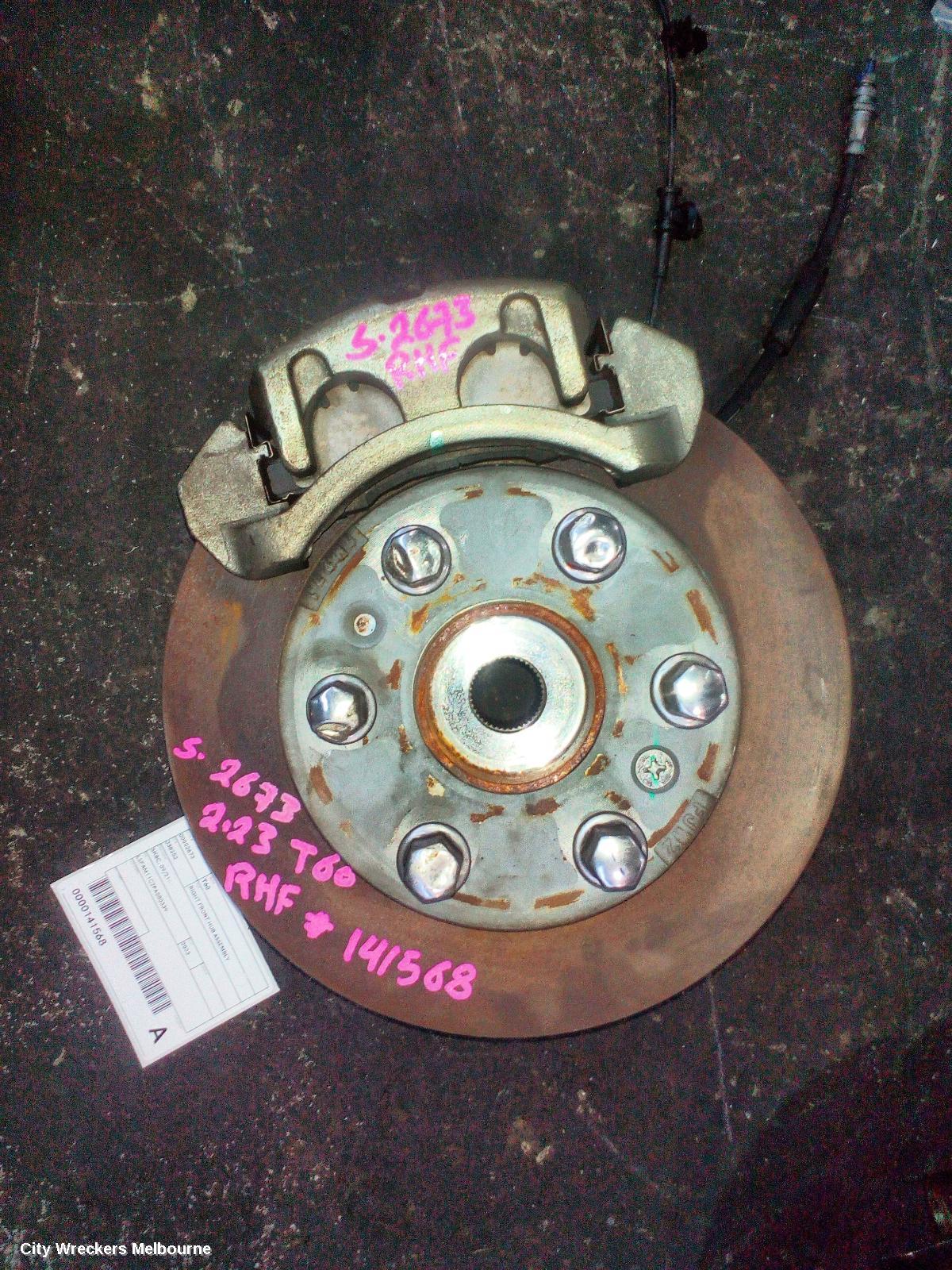 LDV T60 RIGHT FRONT HUB ASSEMBLY, SK8C, 09/2021 ONWARDS