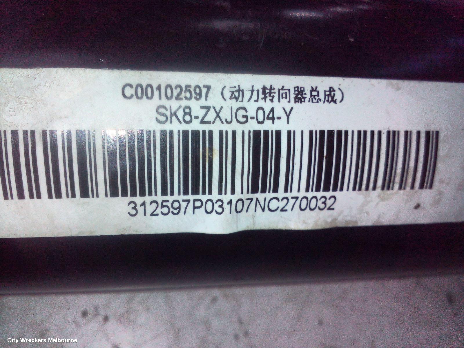 LDV T60 STEERING BOX/RACK, DIESEL, 2.0, SK8C, 06/2020 ONWARDS