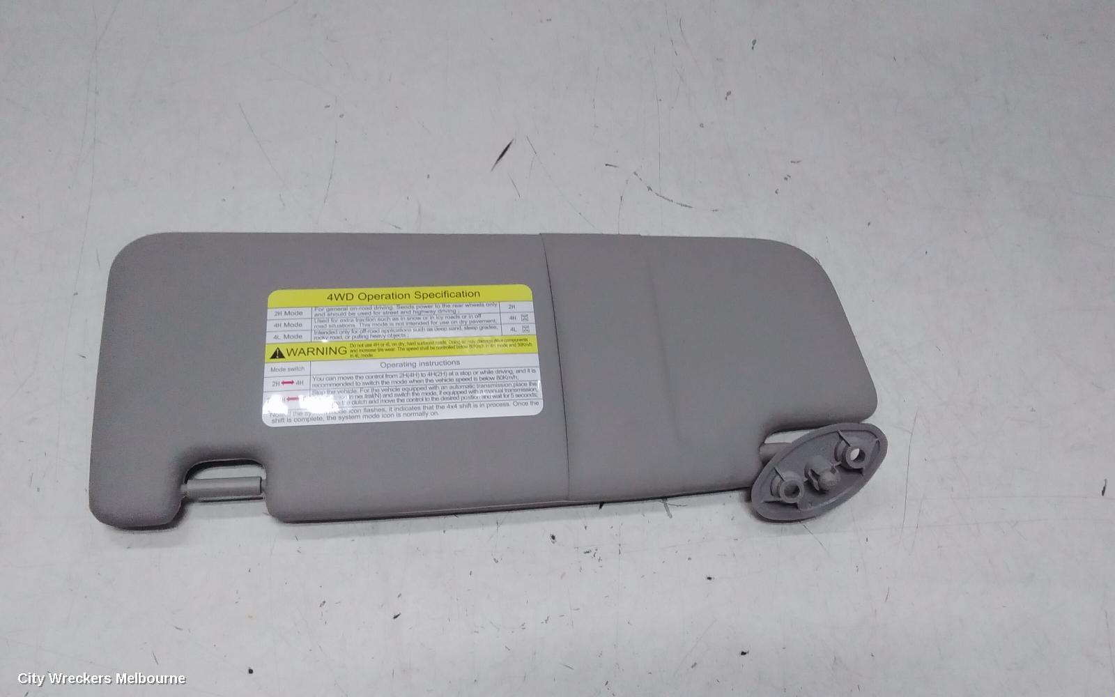 LDV T60 SUNVISOR, SK8C, RH SIDE, 07/2017 ONWARDS