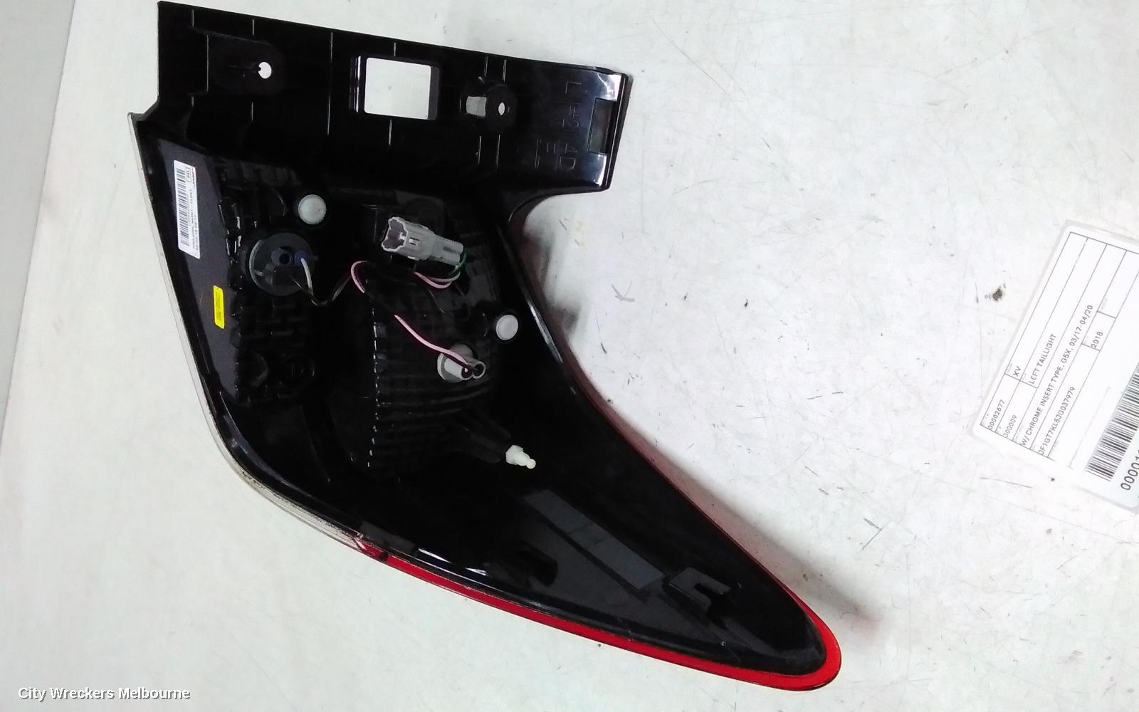 SUBARU XV LEFT TAILLIGHT, W/ CHROME INSERT TYPE, G5X, 03/2017 - 04/2020