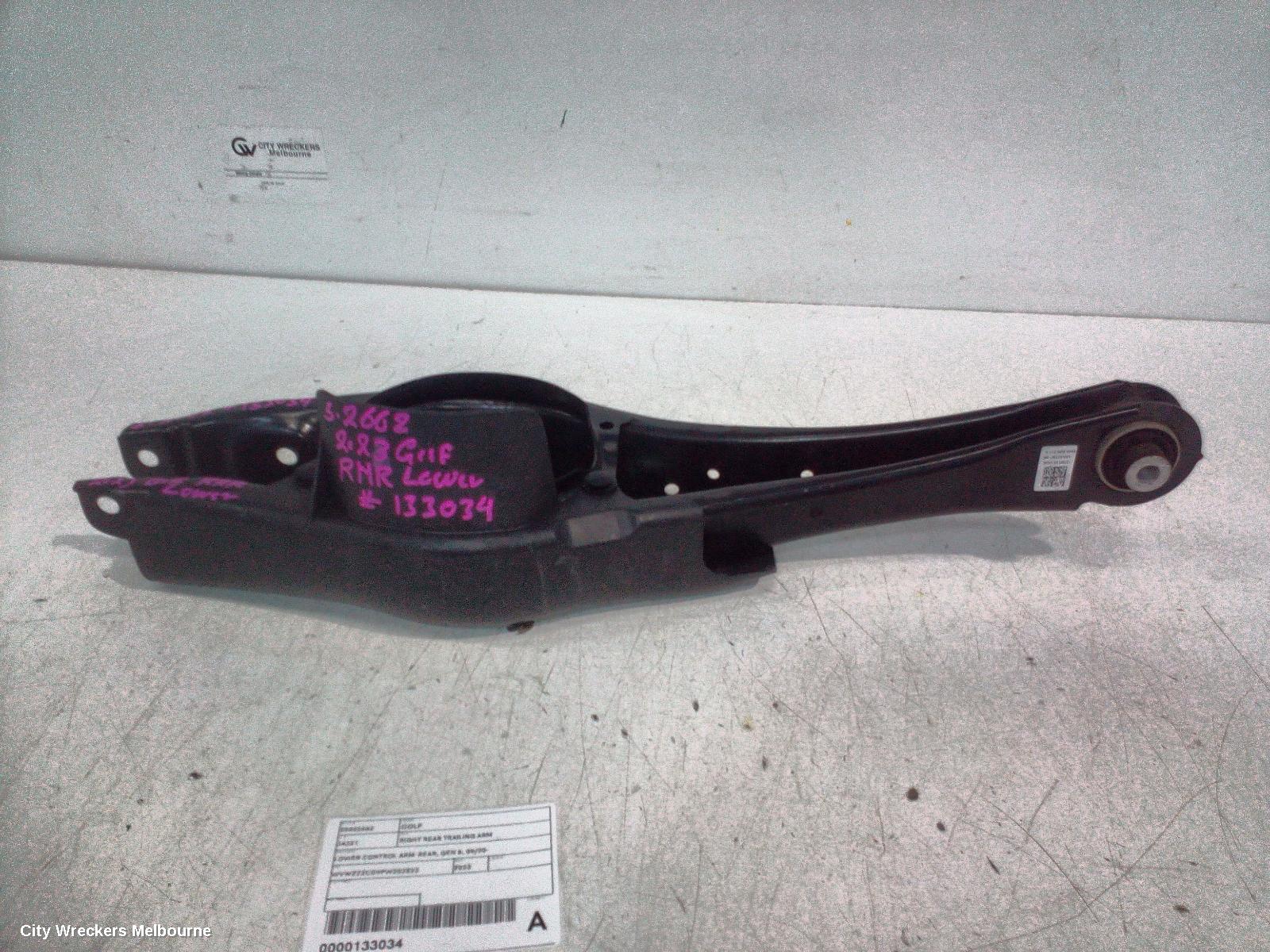 VOLKSWAGEN GOLF RIGHT REAR TRAILING ARM, LOWER CONTROL ARM-REAR, GEN 8, 09/2020 ONWARDS