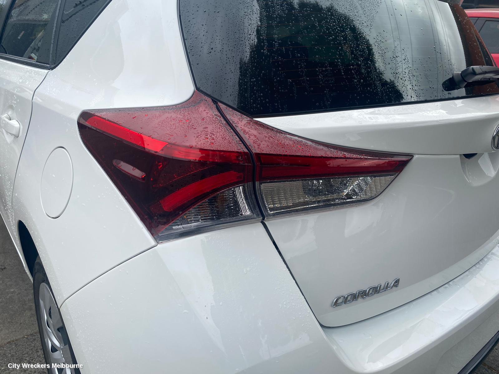 TOYOTA COROLLA LEFT TAILLIGHT, ZRE182R/ZWE186R, HATCH, 03/2015 - 06/2018