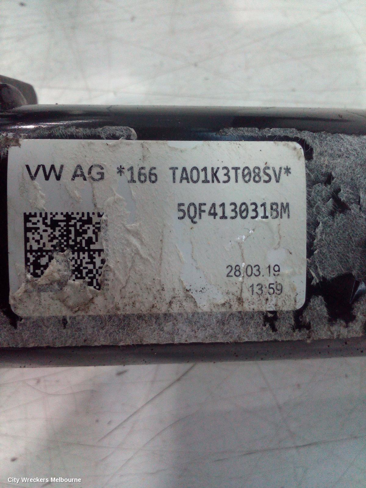 VOLKSWAGEN TIGUAN RIGHT FRONT STRUT, 5NA, ELECTRONIC TYPE, 06/2016 ONWARDS