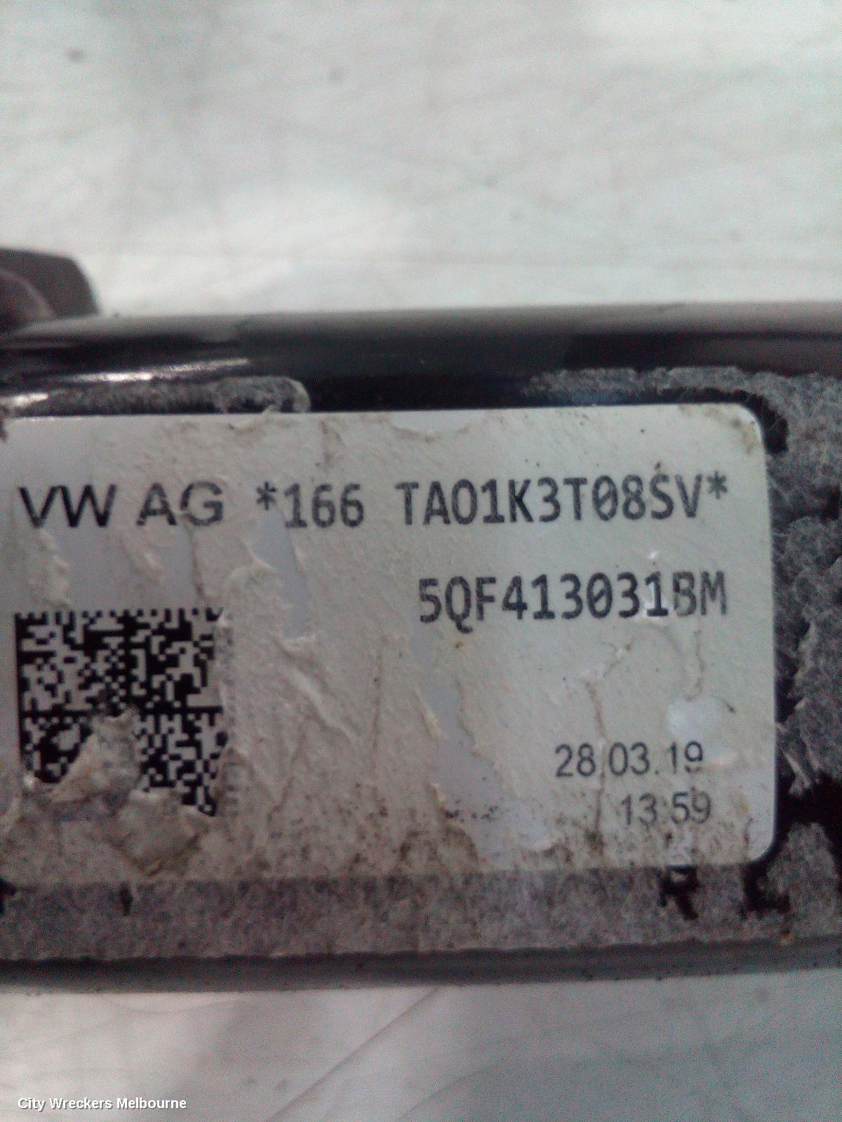 VOLKSWAGEN TIGUAN RIGHT FRONT STRUT, 5NA, ELECTRONIC TYPE, 06/2016 ONWARDS