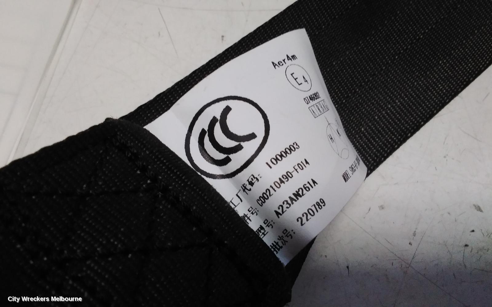 LDV DELIVER 9 SEATBELT/STALK, RH FRONT, SEAT BELT ONLY, 07/2020 ONWARDS