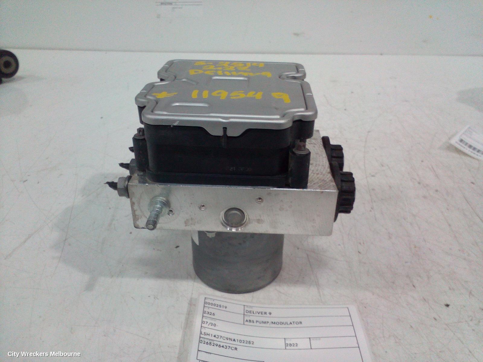 LDV DELIVER 9 ABS PUMP/MODULATOR, DIESEL, 2.0, P/N C00112745, 07/2020 ONWARDS