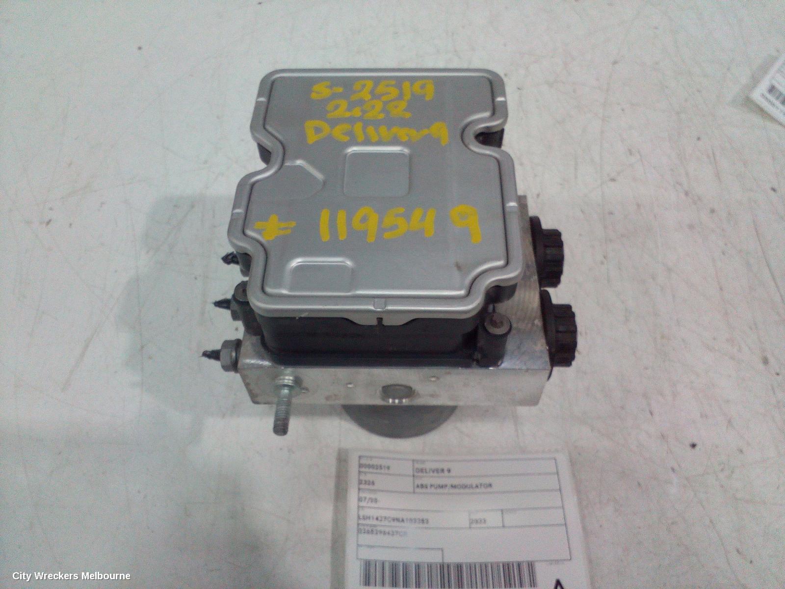 LDV DELIVER 9 ABS PUMP/MODULATOR, DIESEL, 2.0, P/N C00112745, 07/2020 ONWARDS