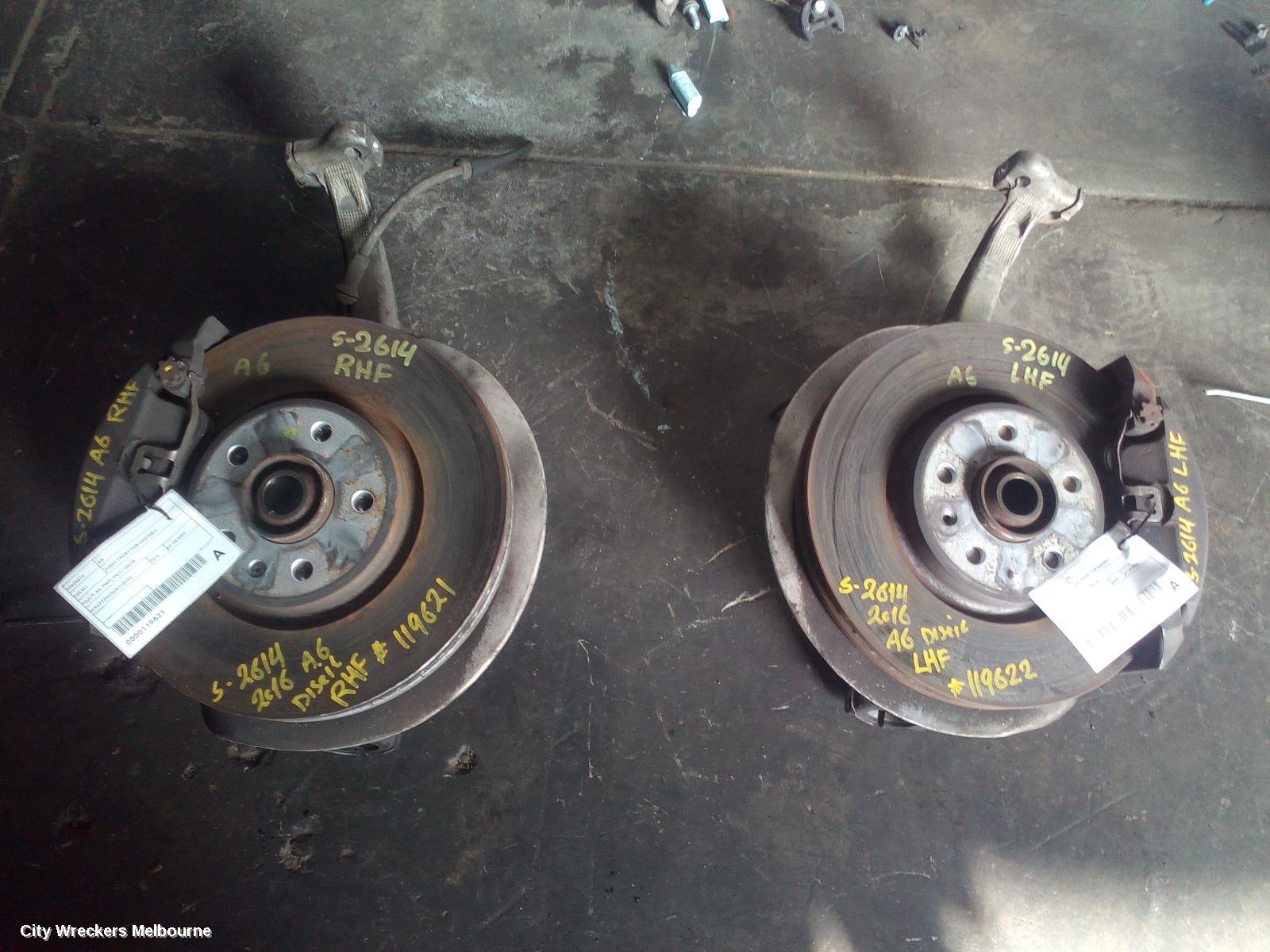 AUDI A6 LEFT FRONT HUB ASSEMBLY, 4G/C7, A6, FWD, 04/2011 - 06/2018