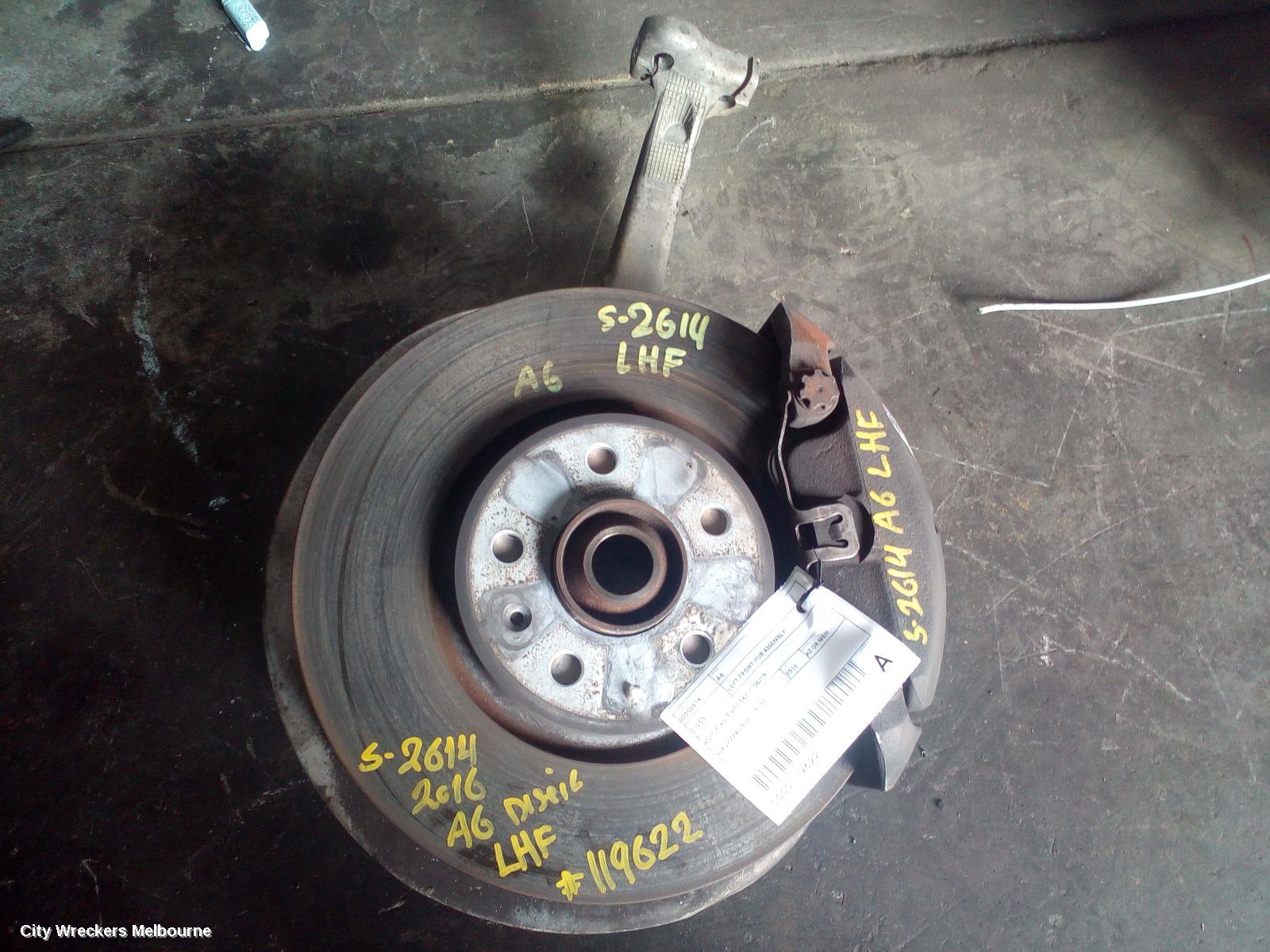 AUDI A6 LEFT FRONT HUB ASSEMBLY, 4G/C7, A6, FWD, 04/2011 - 06/2018