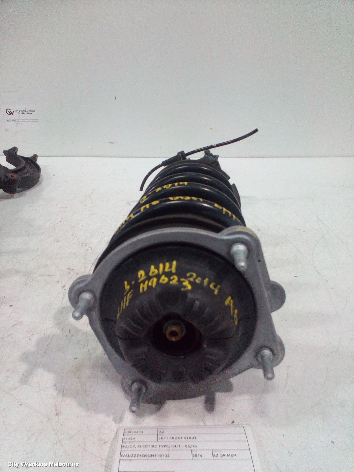 AUDI A6 LEFT FRONT STRUT, 4G/C7, ELECTRIC TYPE, 04/2011 - 06/2018