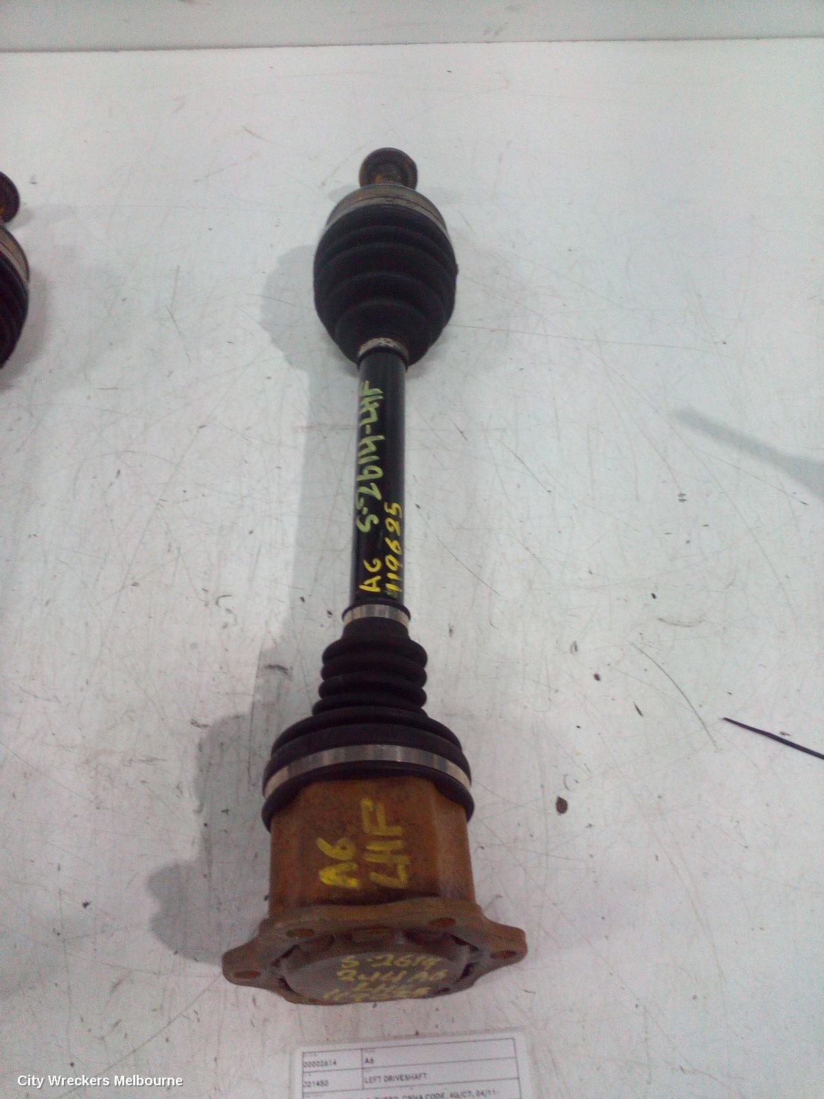 AUDI A6 LEFT DRIVESHAFT, FRONT, DIESEL, 2.0, TURBO, CNHA CODE, 4G/C7, 04/2011 - 06/2018