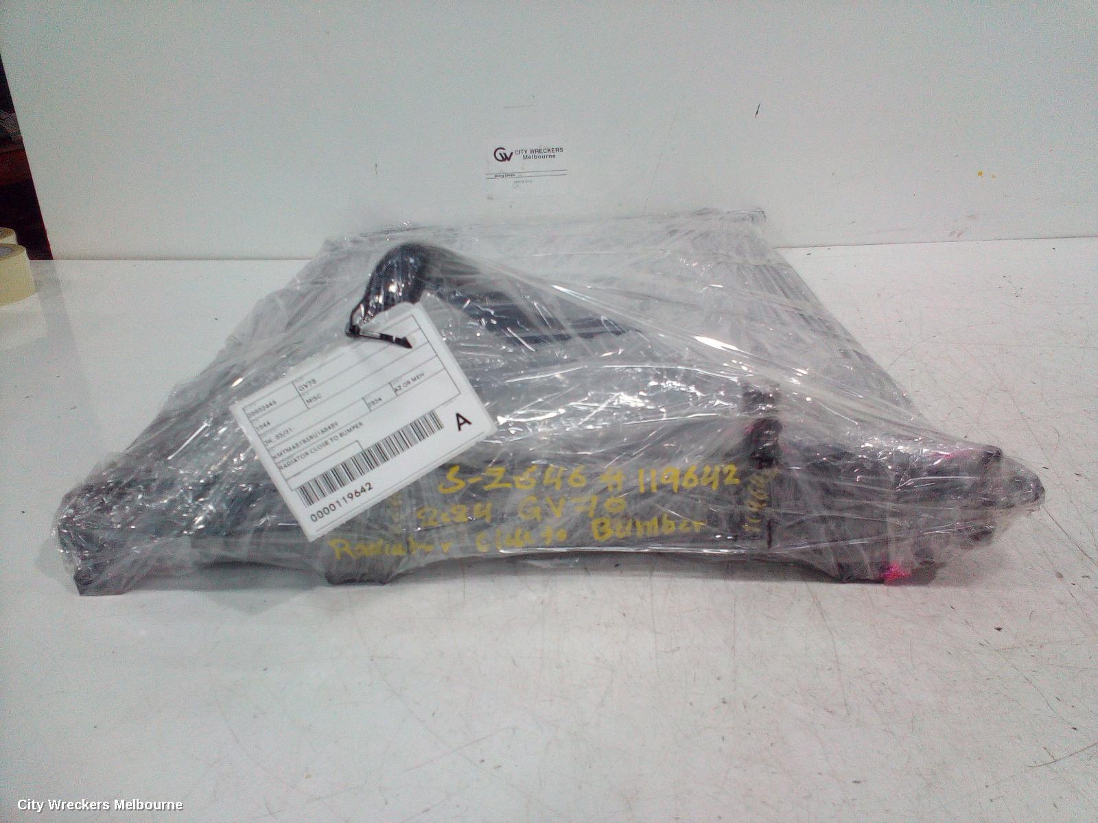 GENESIS GV70, JK, 03/2021 ONWARDS, RADIATOR CLOSE TO BUMPER: 119642