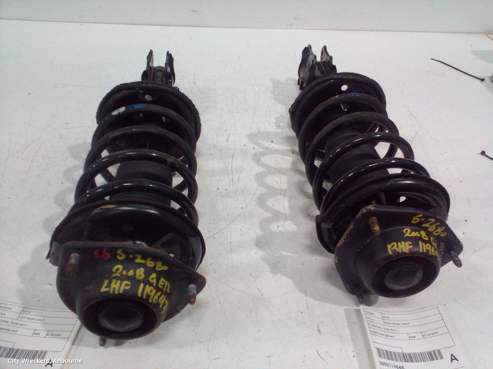 HYUNDAI GETZ RIGHT FRONT STRUT, TB, ABS TYPE, 10/2005 - 09/2011