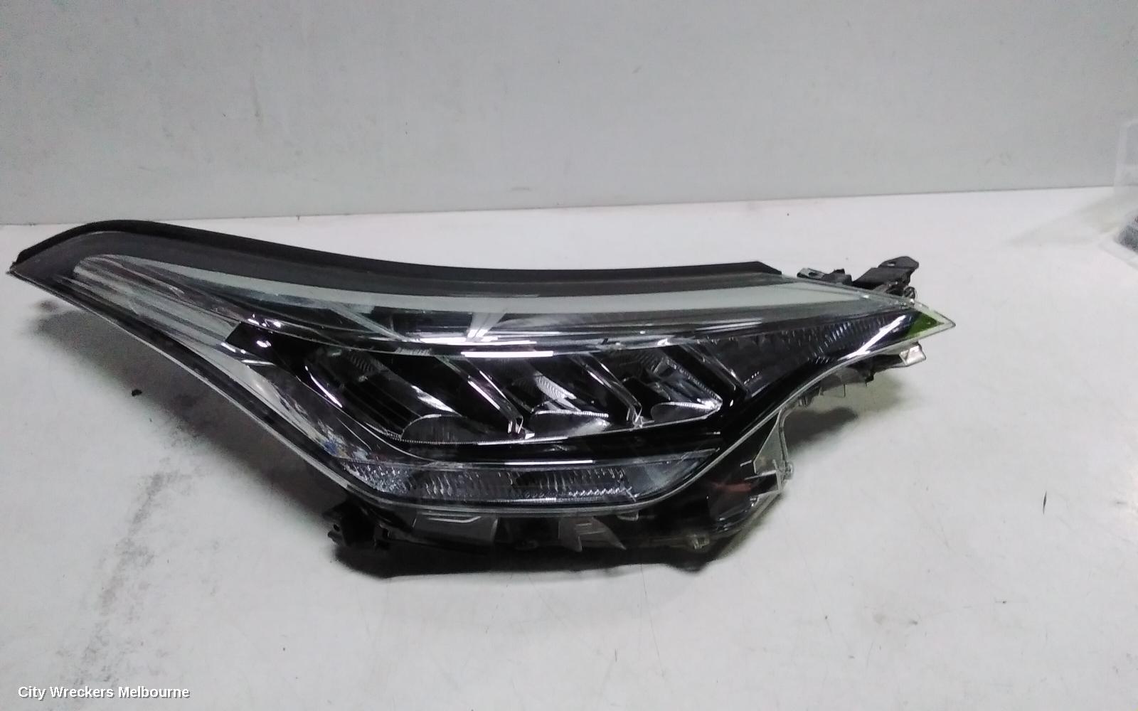 TOYOTA C-HR RIGHT HEADLAMP, GEN 1, HALOGEN TYPE, 10/2019 ONWARDS