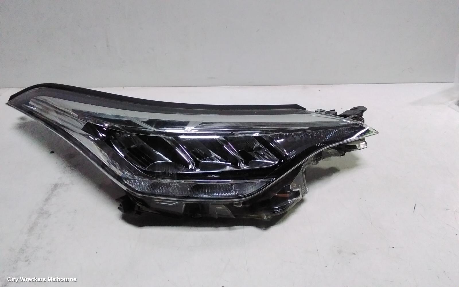 TOYOTA C-HR RIGHT HEADLAMP, GEN 1, HALOGEN TYPE, 10/2019 ONWARDS