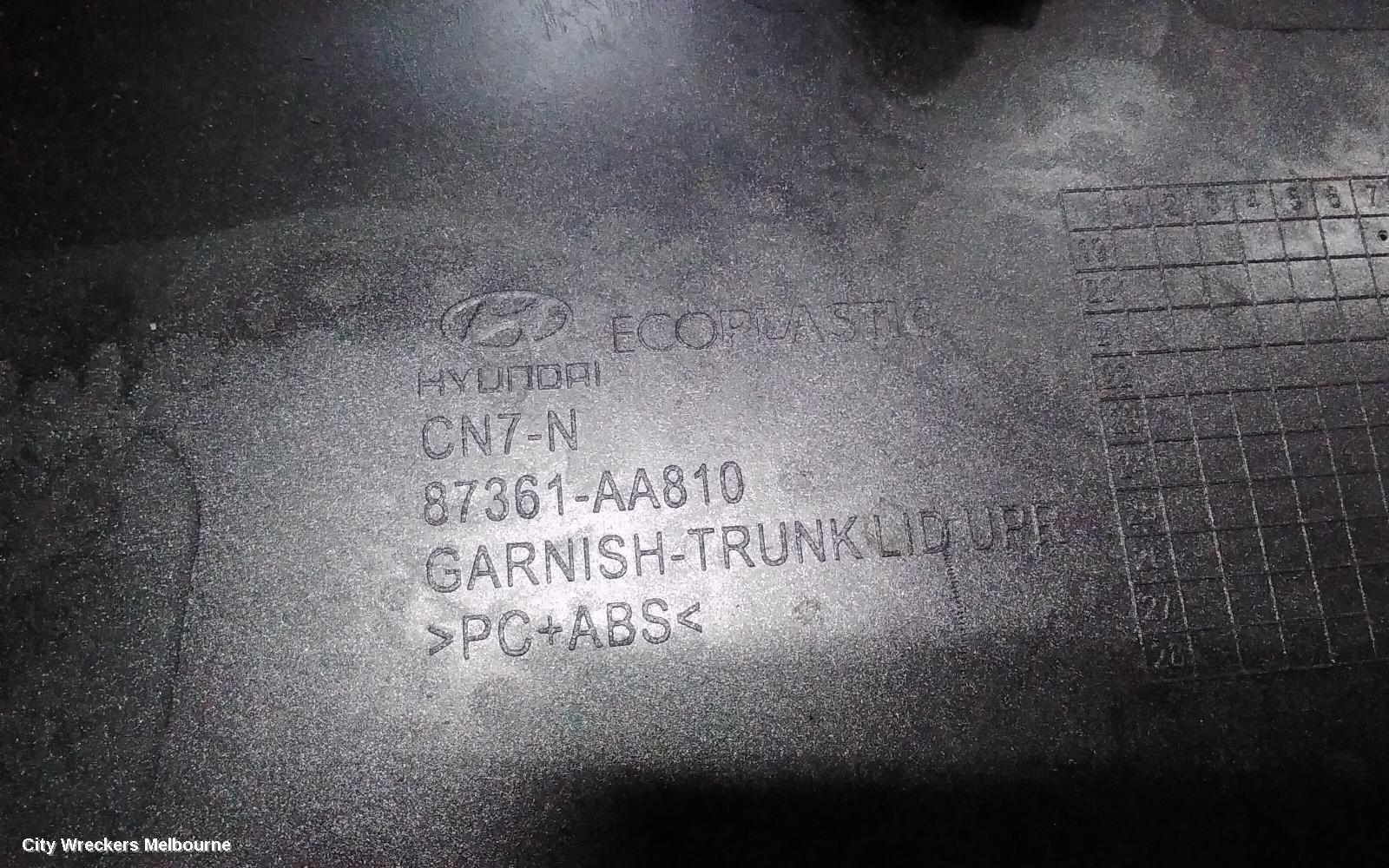 HYUNDAI I30 REAR SPOILER, CN7, SEDAN, 10/2020 ONWARDS