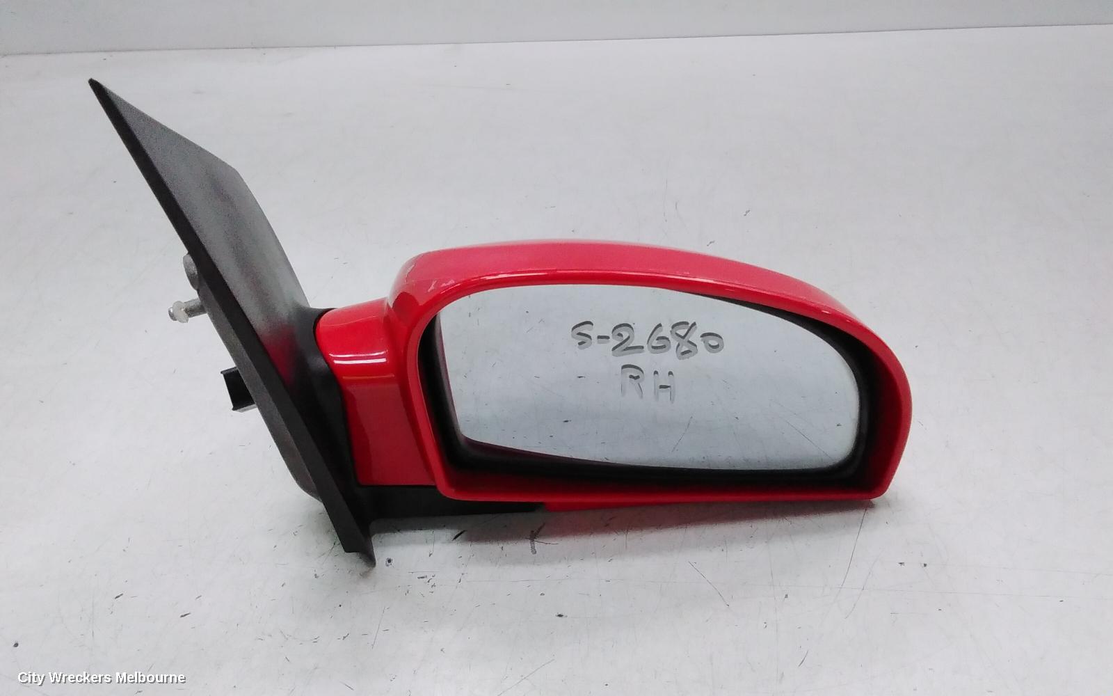HYUNDAI GETZ RIGHT DOOR MIRROR, TB, 3DR/5DR HATCH, POWER, COLOUR CODED, 09/2002 - 09/2011