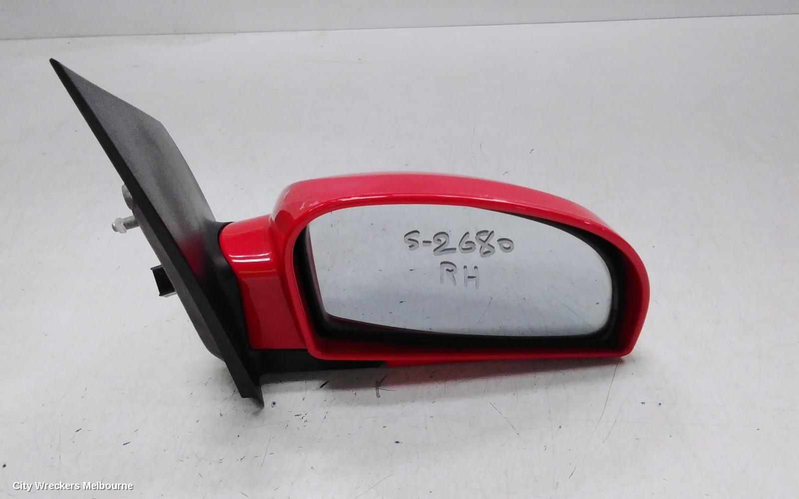 HYUNDAI GETZ RIGHT DOOR MIRROR, TB, 3DR/5DR HATCH, POWER, COLOUR CODED, 09/2002 - 09/2011