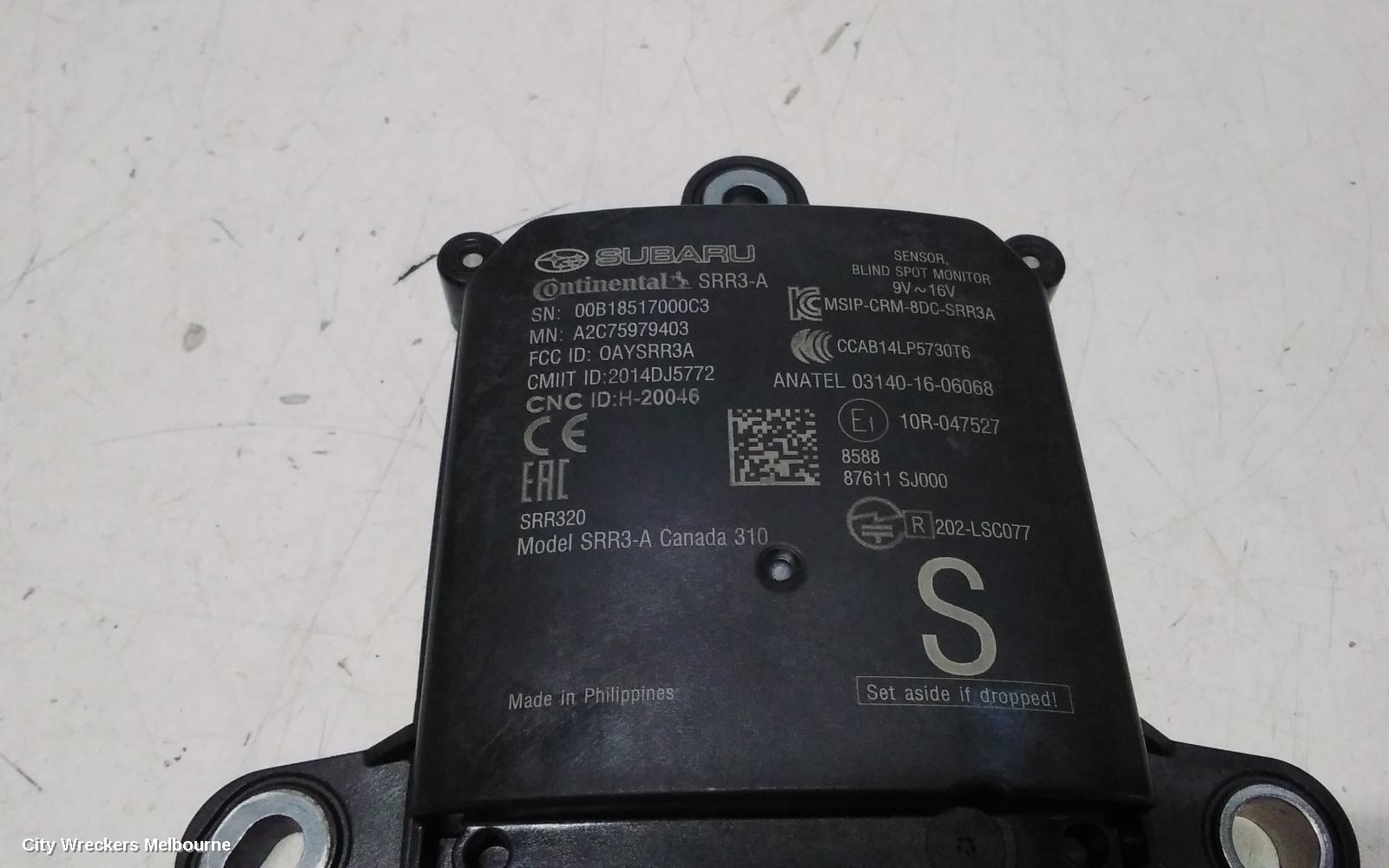 SUBARU XV, G5X, 03/2017 - 06/2023, LHR BLIND SPOT MODULE: 119824