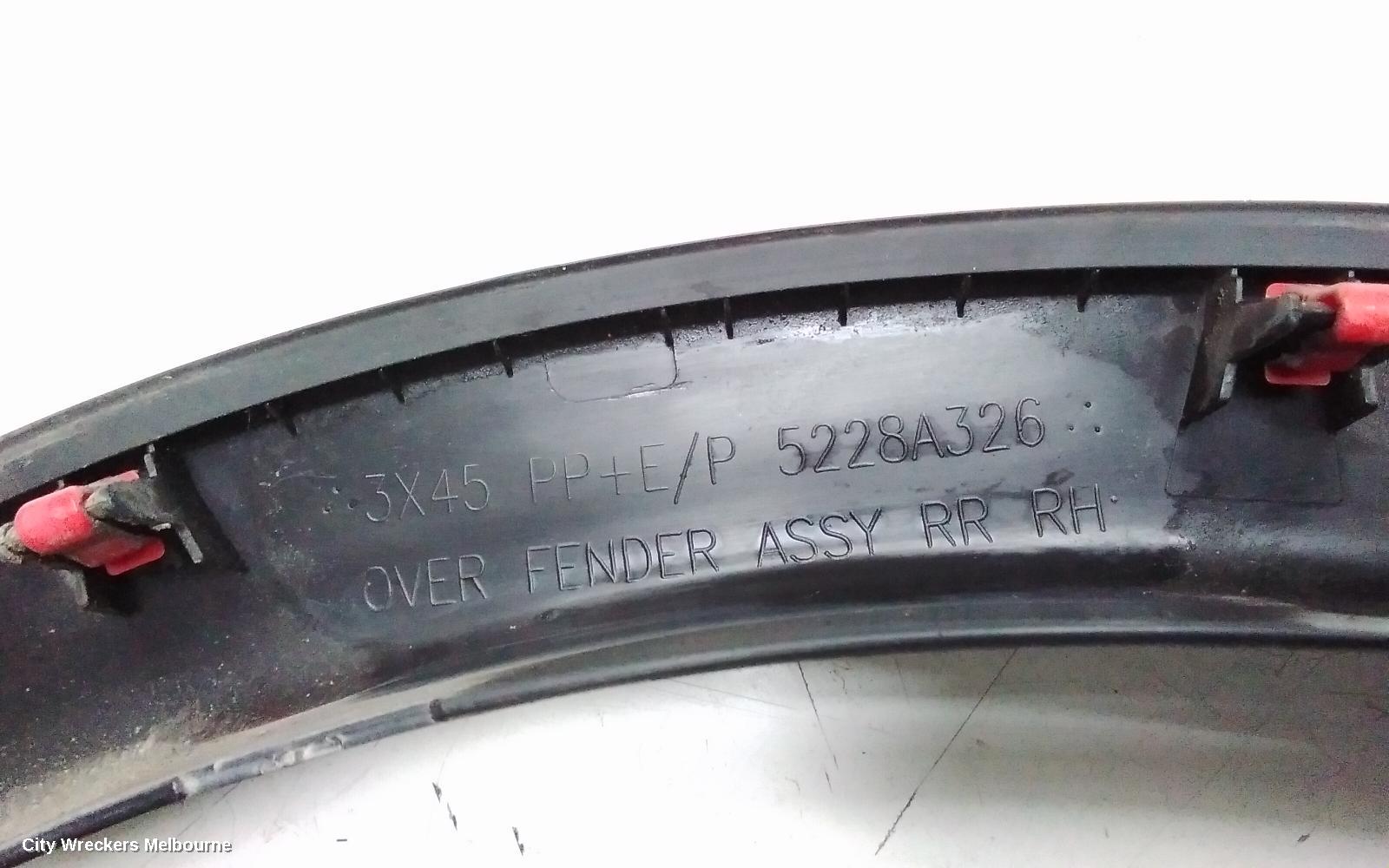 MITSUBISHI ASX WHEEL ARCH FLARE, RH REAR, 12/2019 ONWARDS