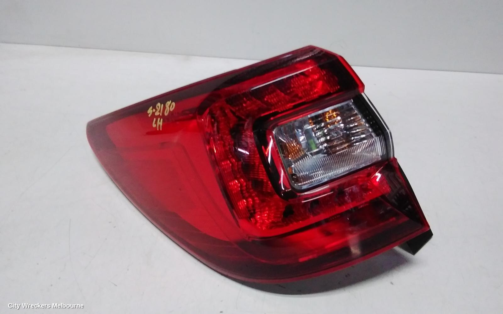 SUBARU OUTBACK LEFT TAILLIGHT, 6TH GEN, IN BODY, 08/2014 - 12/2020