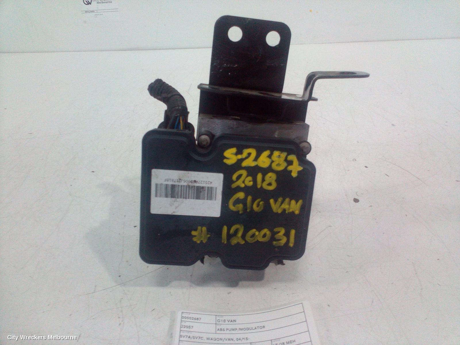 LDV G10 ABS PUMP/MODULATOR, SV7A/SV7C, WAGON/VAN, 04/2015 ONWARDS