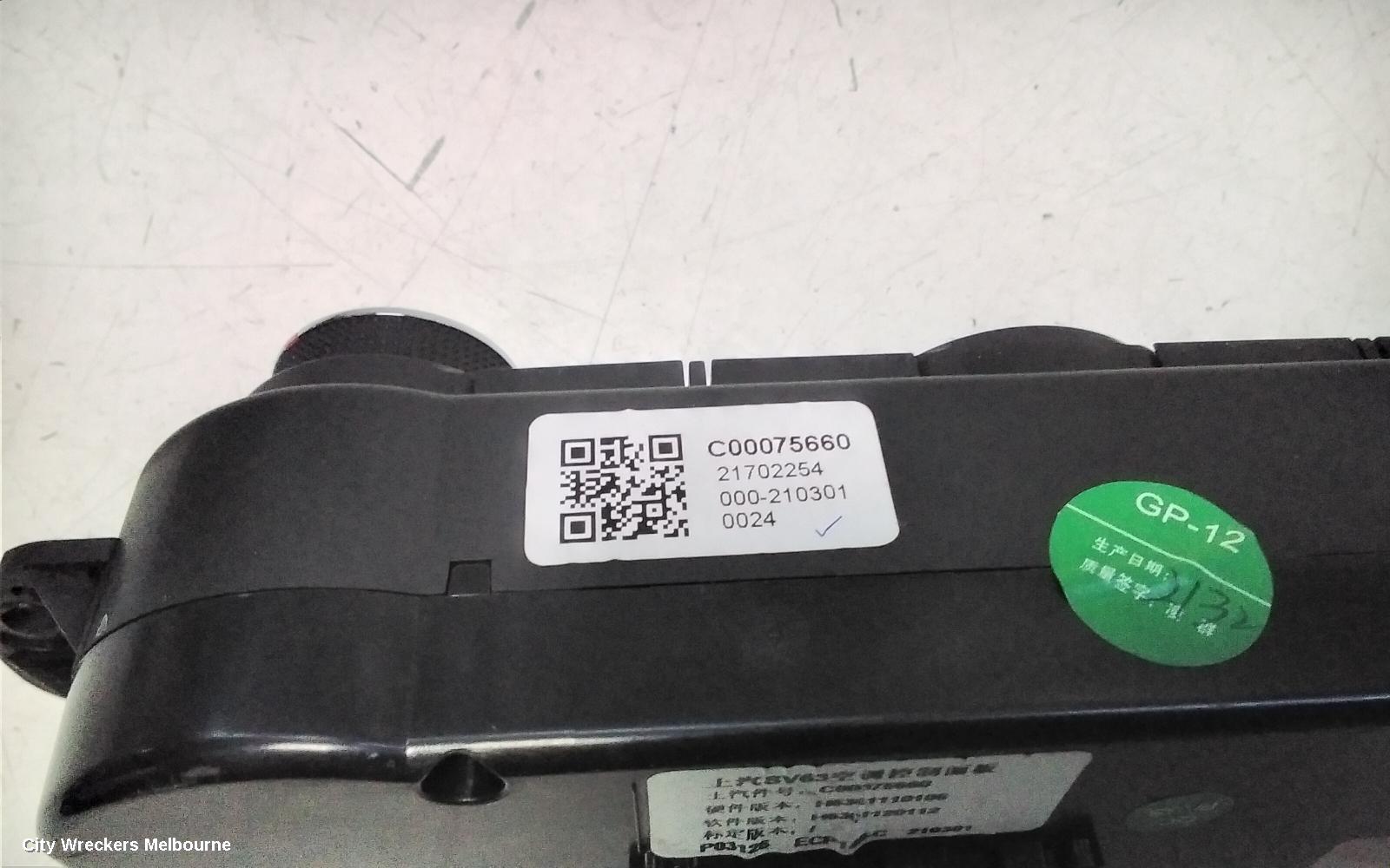 LDV DELIVER 9 HEATER/AC CONTROLS, FRONT, NON CLIMATE CONTROL TYPE, 07/2020 ONWARDS