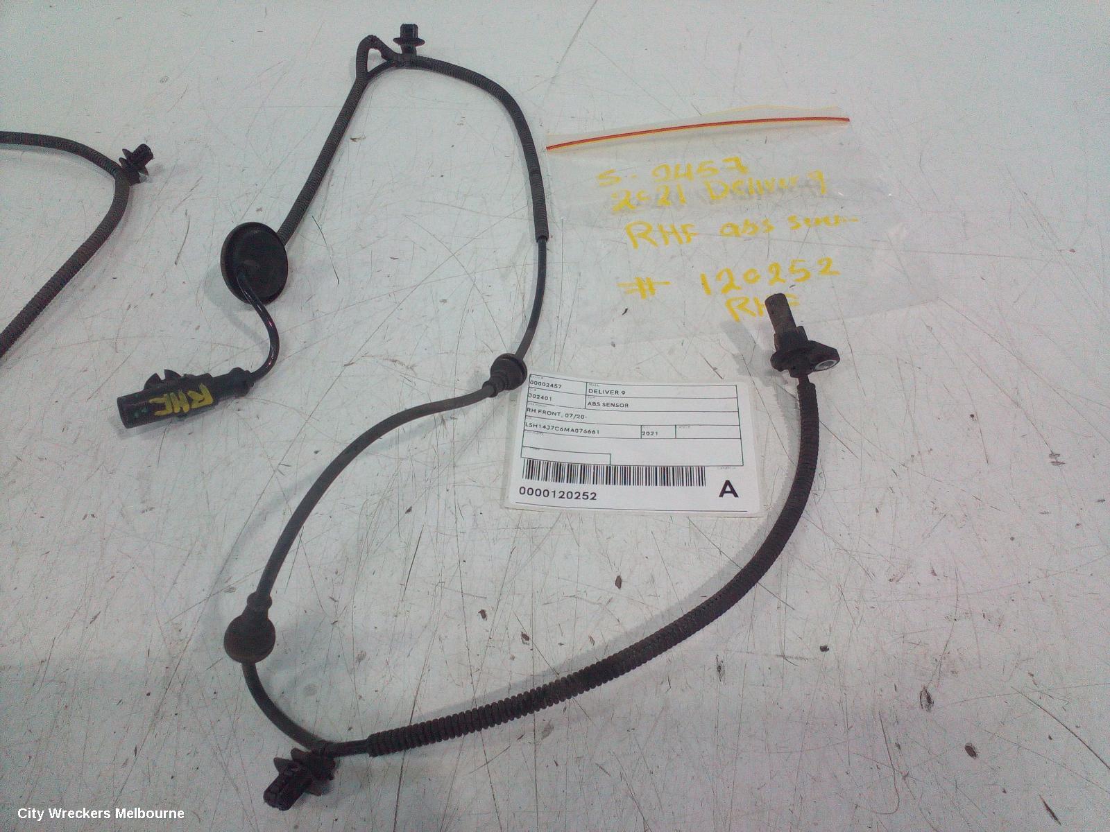 LDV DELIVER 9 ABS SENSOR, RH FRONT, 07/2020 ONWARDS