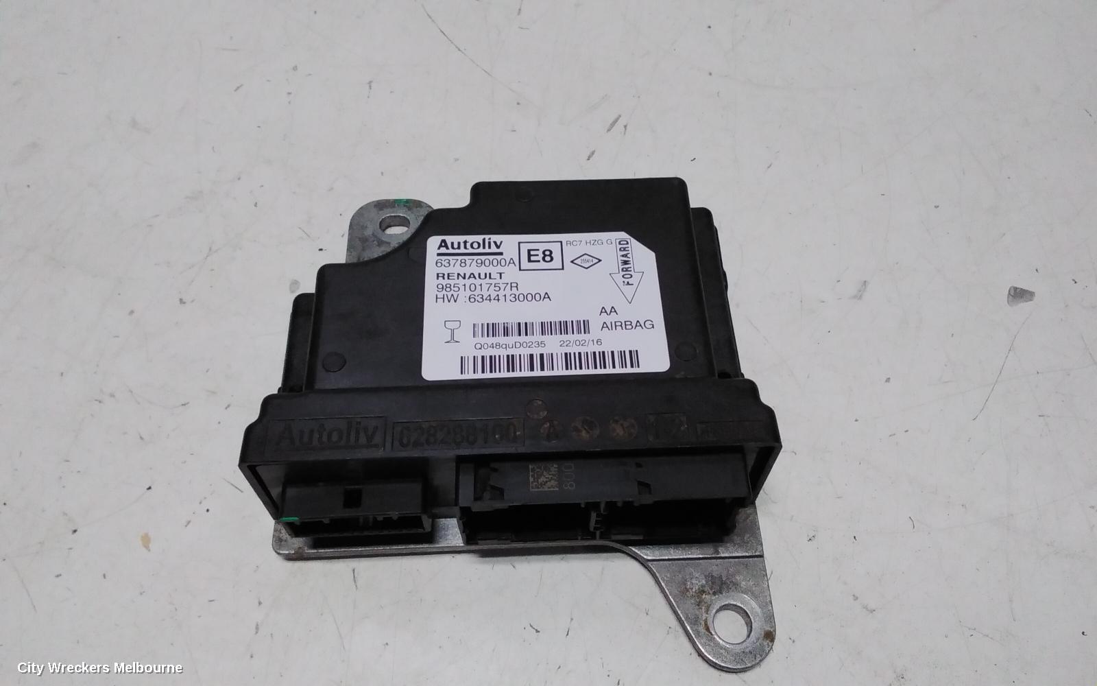 RENAULT KALEOS AIRBAG MODULE/SENSOR, MODULE, XZG, 05/2016 ONWARDS