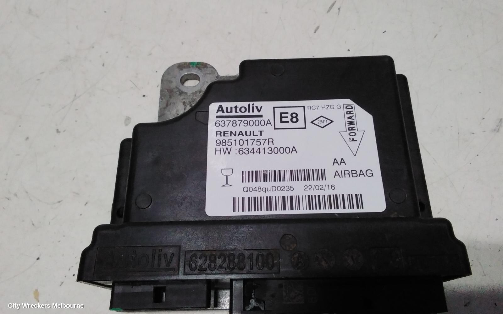 RENAULT KALEOS AIRBAG MODULE/SENSOR, MODULE, XZG, 05/2016 ONWARDS