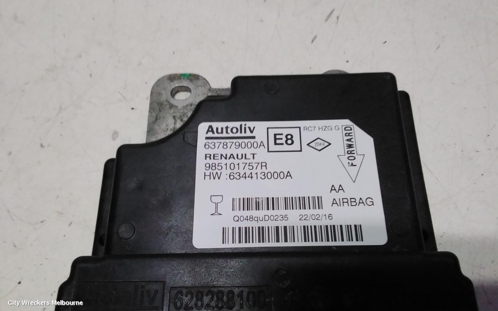 RENAULT KALEOS AIRBAG MODULE/SENSOR, MODULE, XZG, 05/2016 ONWARDS