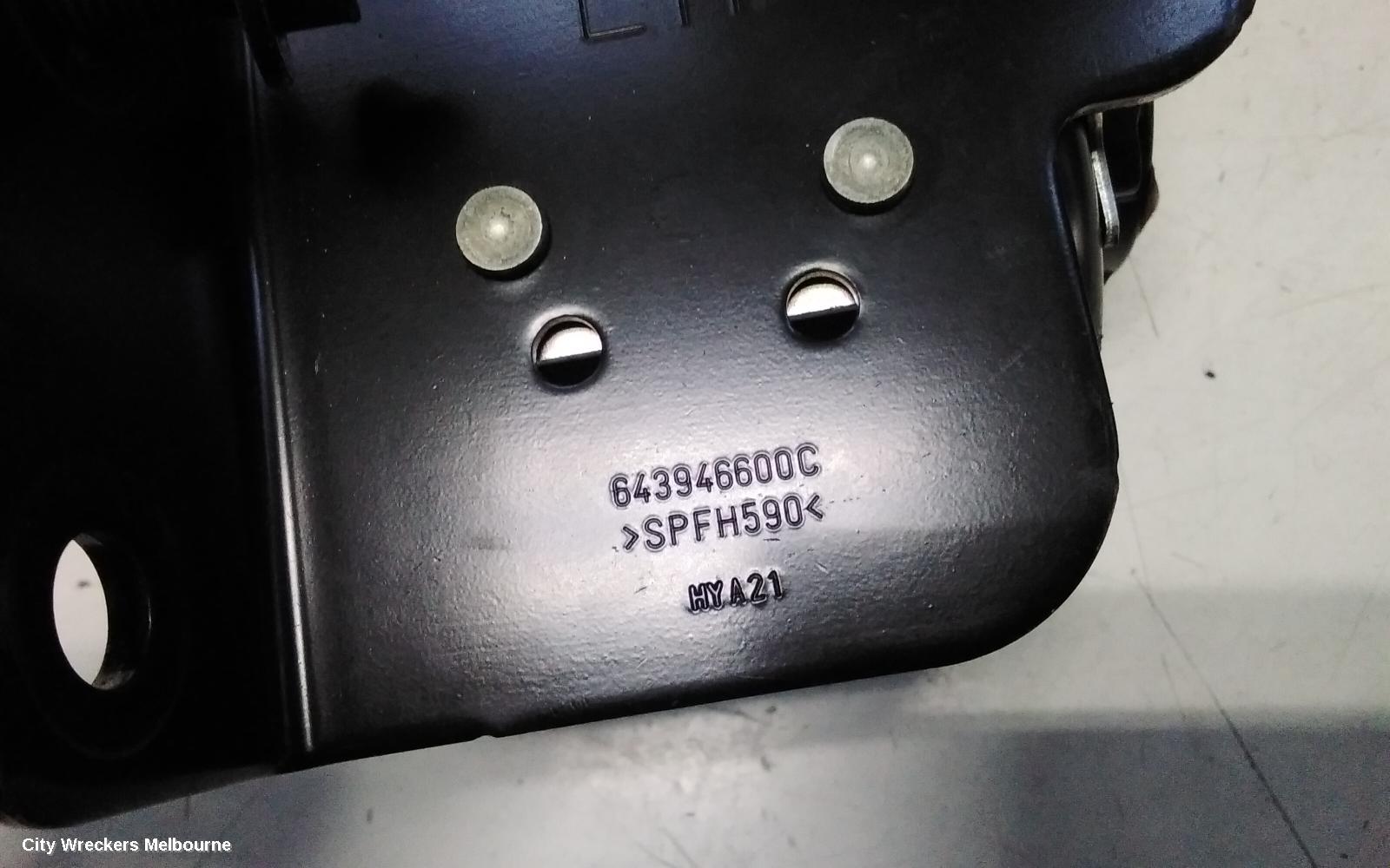 KIA CERATO SEATBELT/STALK, LH REAR, SEAT BELT ONLY, HATCH, BD, 04/2018 - 09/2024