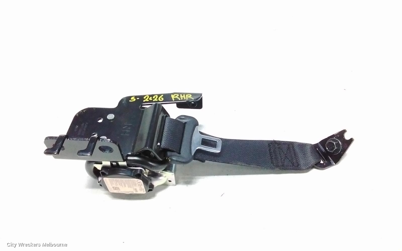 KIA CERATO SEATBELT/STALK, RH REAR, SEAT BELT STALK ONLY, HATCH, BD, 04/2018 - 09/2024
