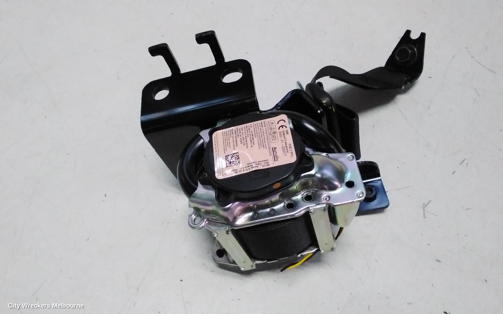 KIA CERATO SEATBELT/STALK, RH REAR, SEAT BELT STALK ONLY, HATCH, BD, 04/2018 - 09/2024