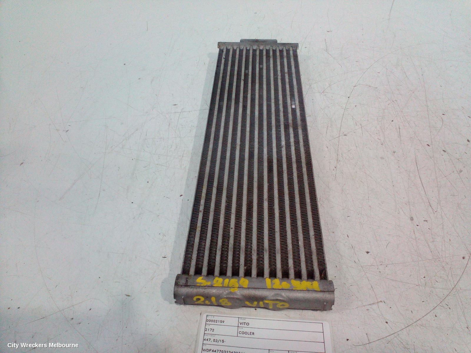MERCEDES VITO COOLER, 447, TRANSMISSION OIL COOLER, DIESEL, 2.1, TURBO, 03/2015 - 02/2022
