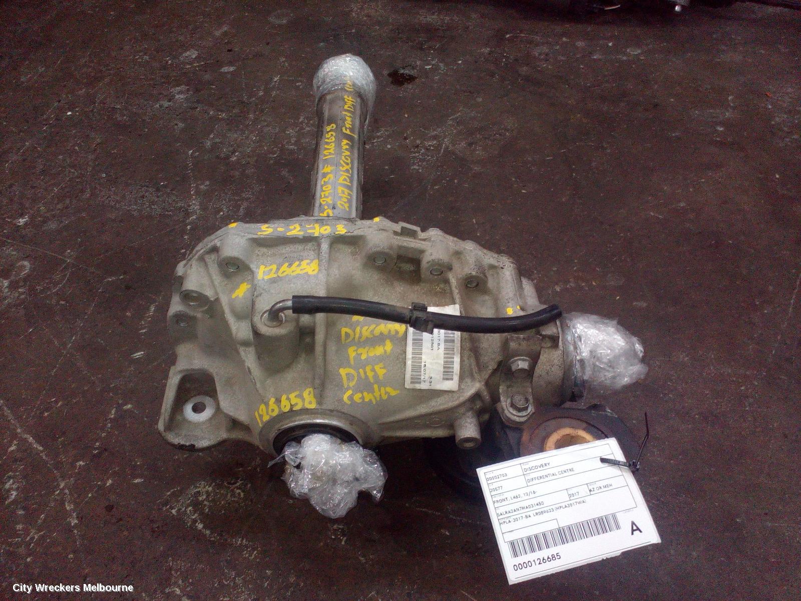 LAND ROVER DISCOVERY DIFFERENTIAL CENTRE, FRONT, L462, 12/2016 ONWARDS