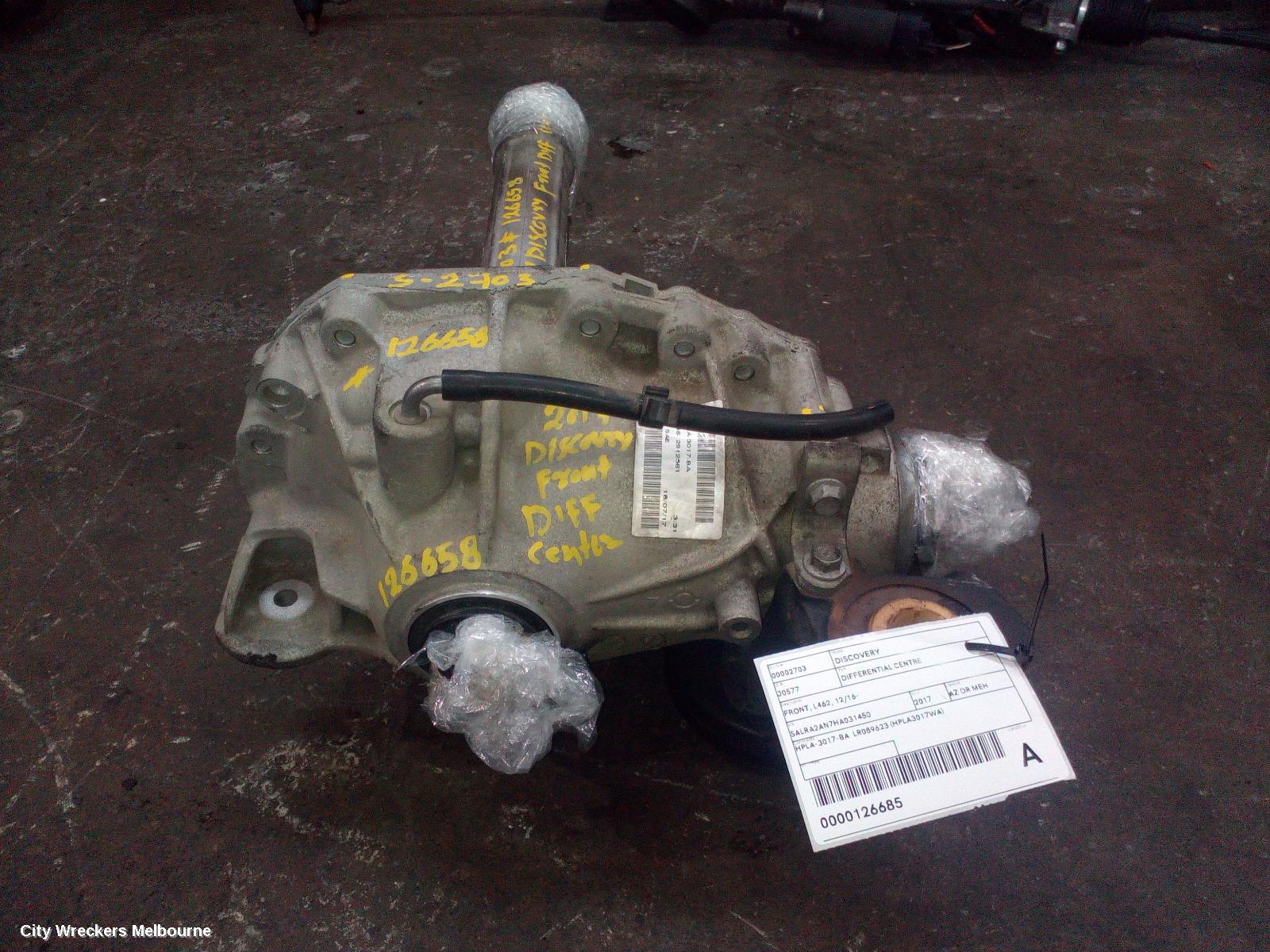 LAND ROVER DISCOVERY DIFFERENTIAL CENTRE, FRONT, L462, 12/2016 ONWARDS