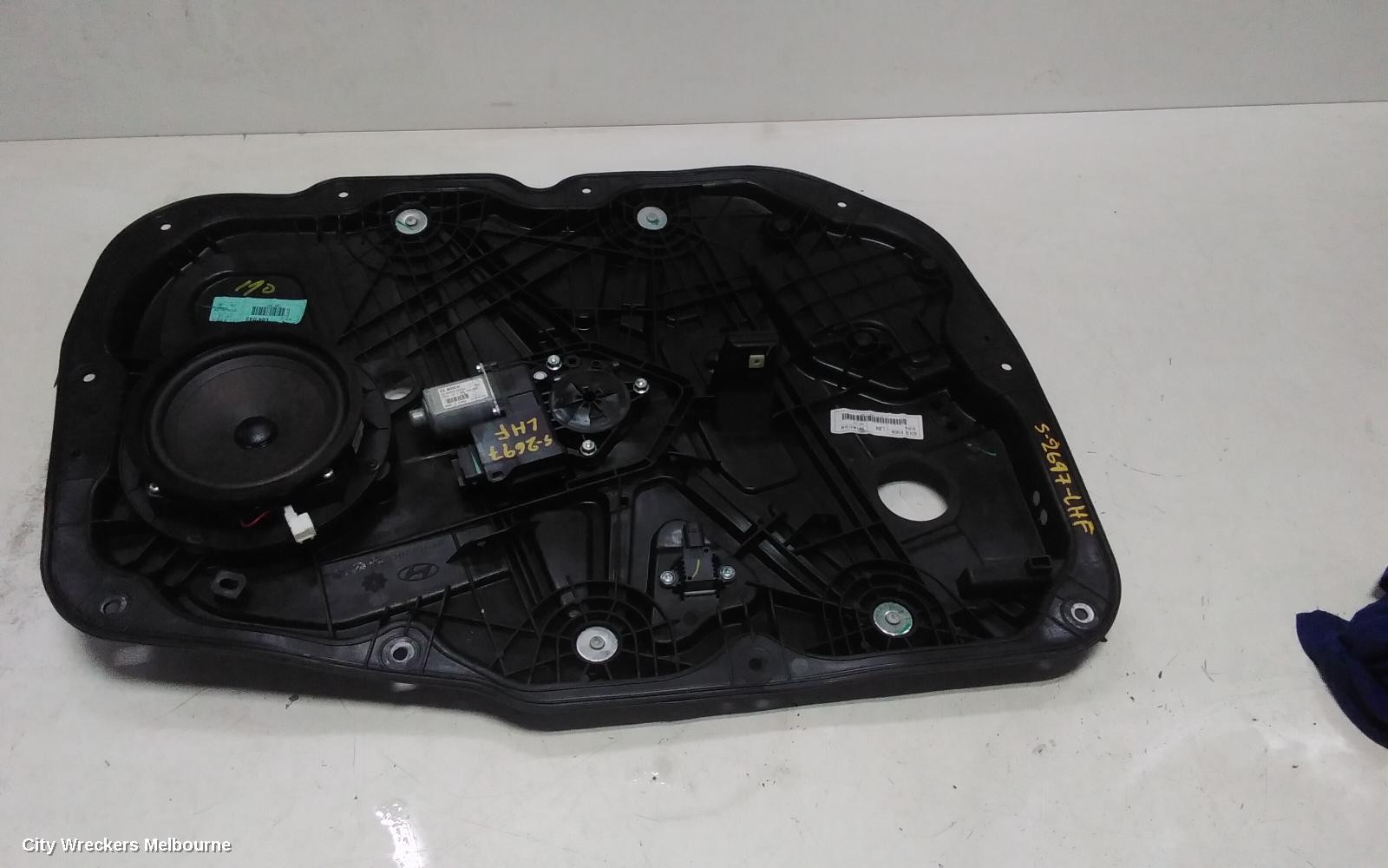 HYUNDAI GENESIS LEFT FRONT WINDOW REG/MOTOR, DH, DOOR REG ASSY (REG AND MOTOR), 11/2014 - 01/2018