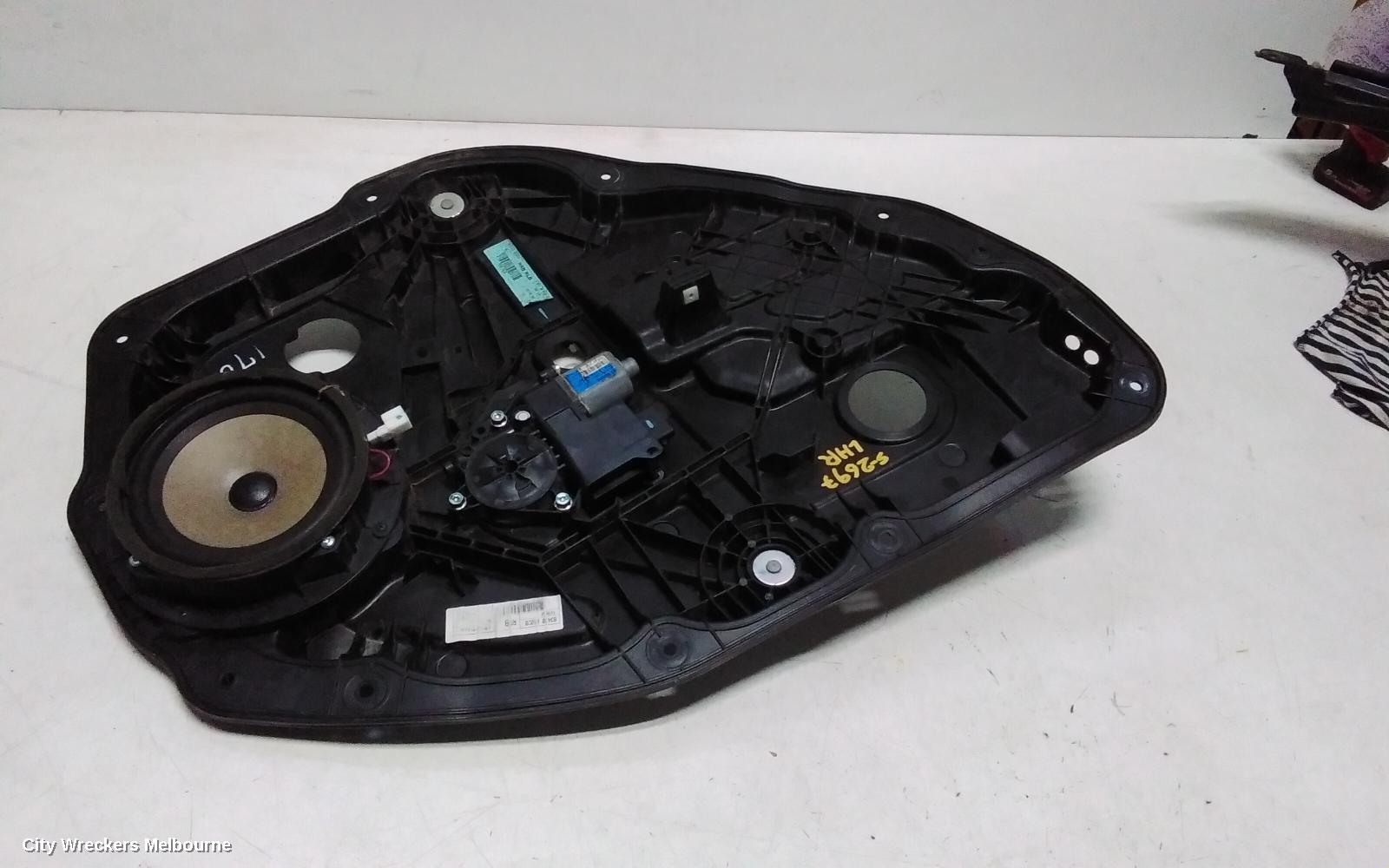HYUNDAI GENESIS LEFT REAR WND REG/MOTOR, DH, DOOR REG ASSY (REG AND MOTOR), 11/2014 - 01/2018