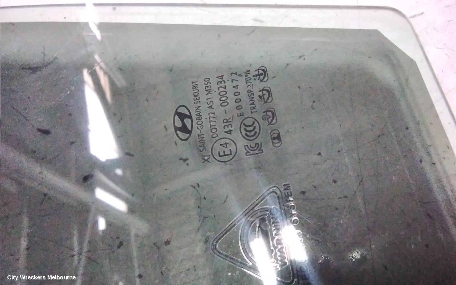 HYUNDAI GENESIS LEFT FRONT DOOR WINDOW, ULTIMATE PACK, DOUBLE GLAZED TYPE, DH, 11/2014 - 01/2018