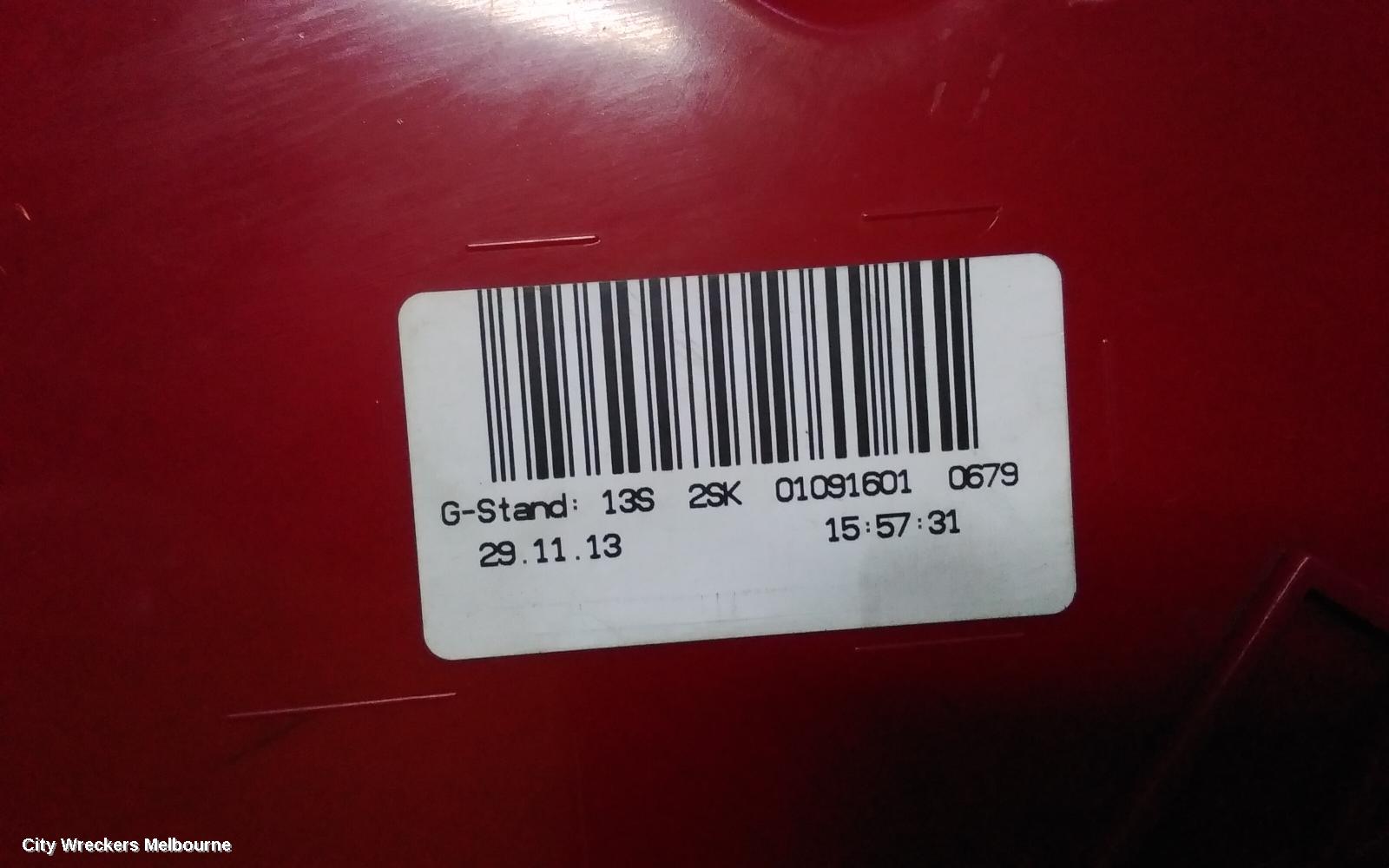 AUDI A4 LEFT TAILLIGHT, B8 8K (A4), SEDAN, STANDARD TYPE, 07/2012 - 01/2016