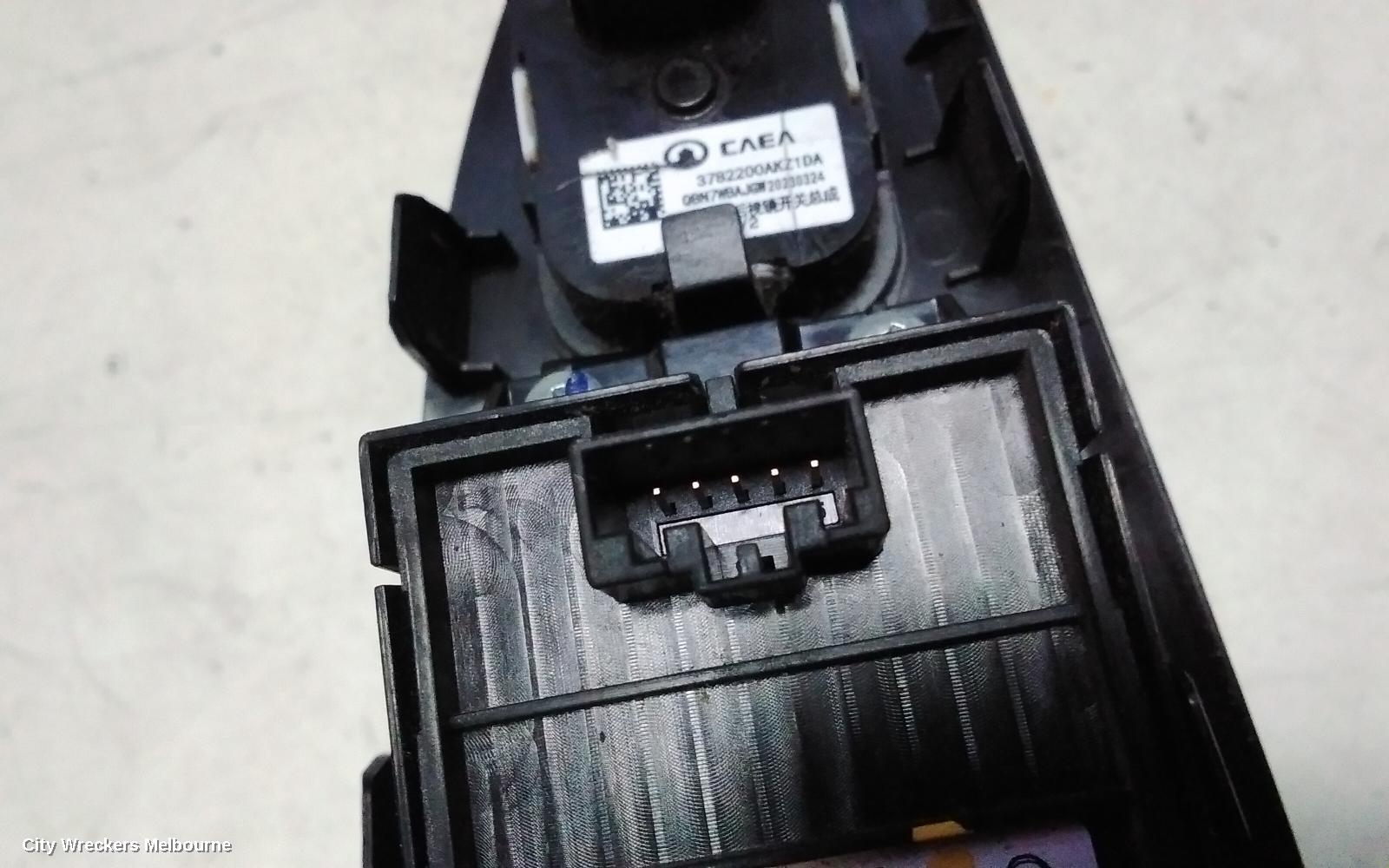 HAVAL JOLION PWR DR WIND SWITCH, A01, RH FRONT (MASTER SWITCH), NON AUTO FOLD, 02/2021 ONWARDS