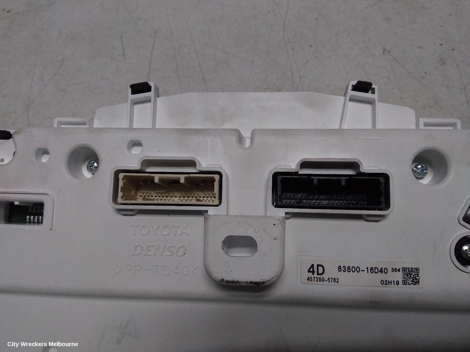 TOYOTA COROLLA CROSS INSTRUMENT CLUSTER, XG10, DISPLAY CLUSTER, 7IN, PETROL, 2.0, AUTO T/M, 01/2022 ONWARDS