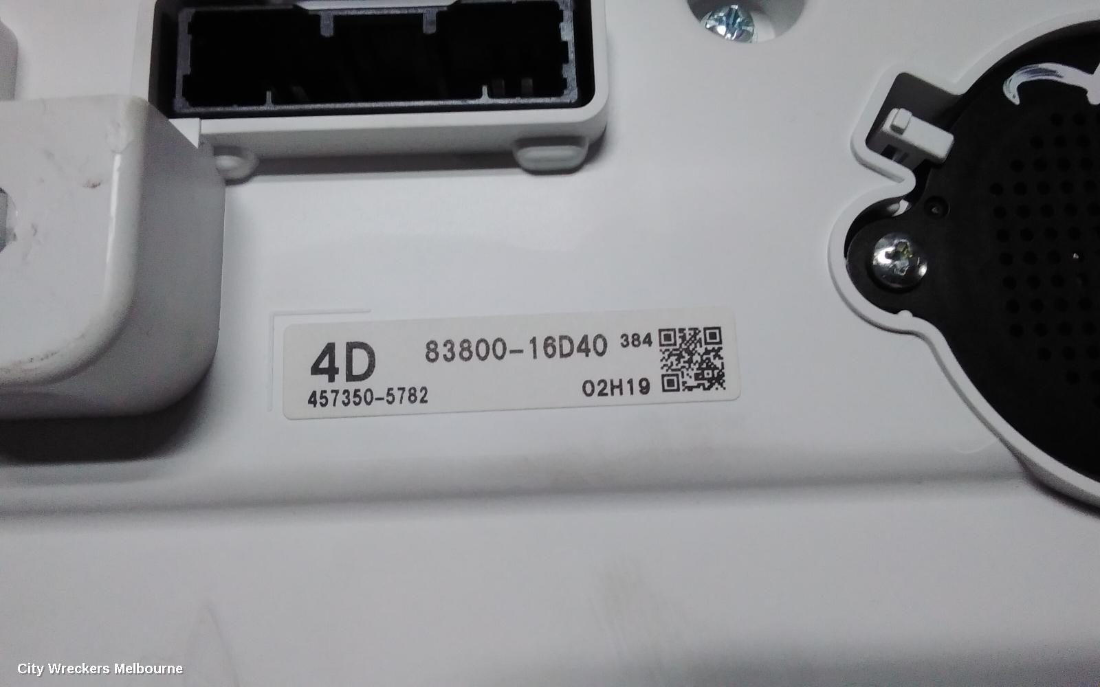 TOYOTA COROLLA CROSS INSTRUMENT CLUSTER, XG10, DISPLAY CLUSTER, 7IN, PETROL, 2.0, AUTO T/M, 01/2022 ONWARDS