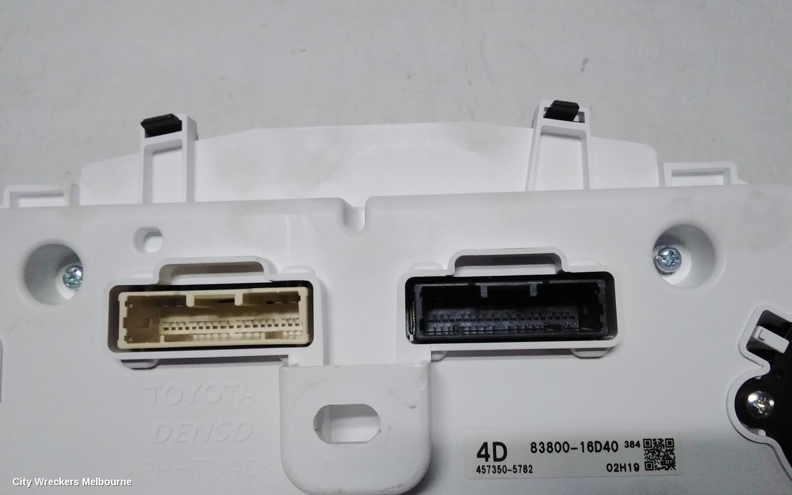 TOYOTA COROLLA CROSS INSTRUMENT CLUSTER, XG10, DISPLAY CLUSTER, 7IN, PETROL, 2.0, AUTO T/M, 01/2022 ONWARDS