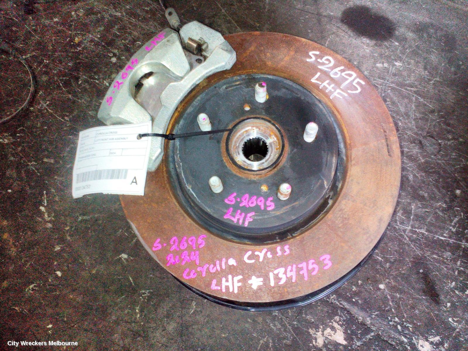 TOYOTA COROLLA CROSS LEFT FRONT HUB ASSEMBLY, XG10, 4WD, 01/2022 ONWARDS