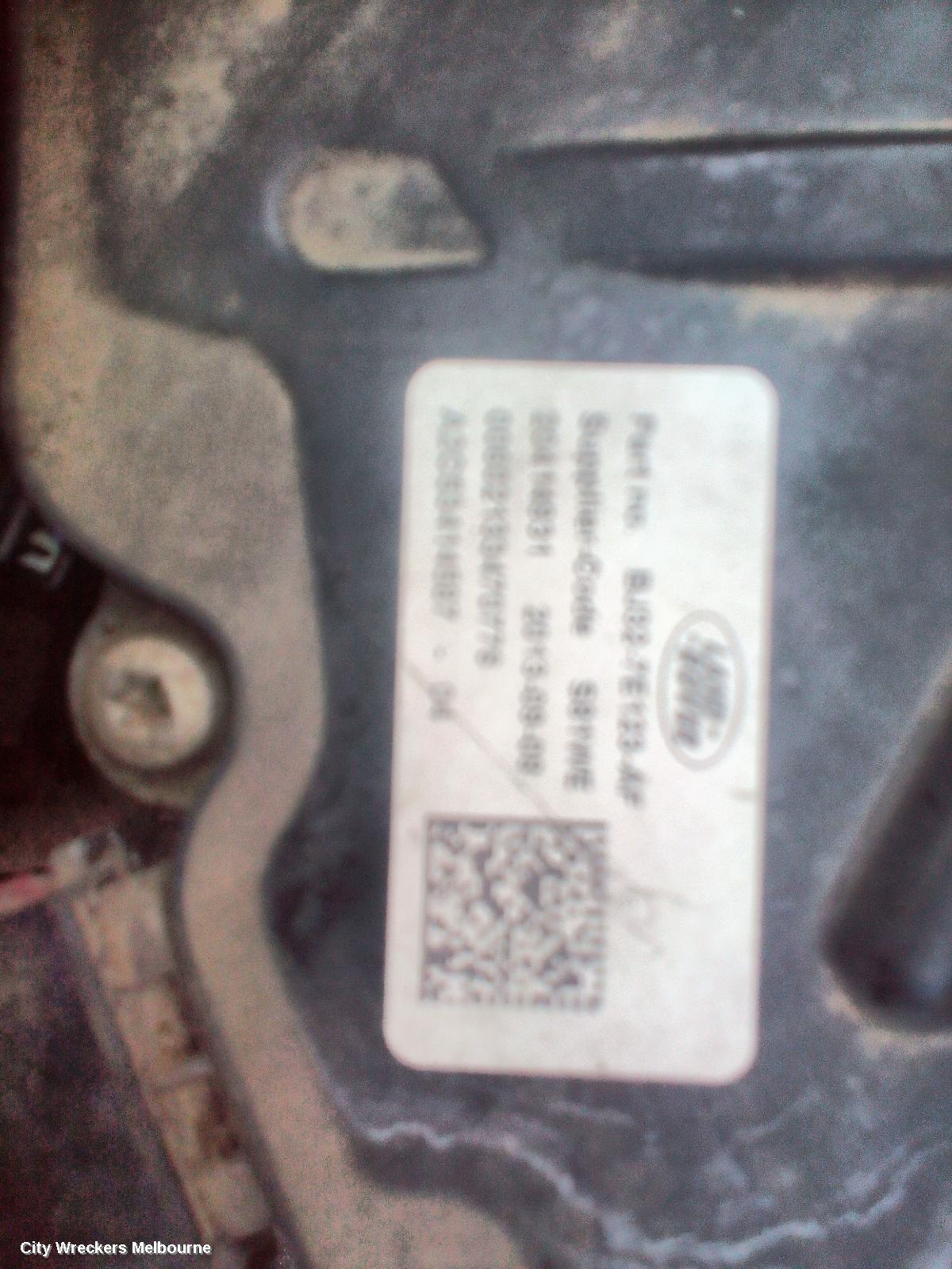 LAND ROVER RANGEROVER EVOQUE TRANS/GEARBOX, AUTO, AWD, DIESEL, 2.2, TURBO, 6 SPEED, NO TRANSFER CASE, L538, 11/2011 - 02/2014