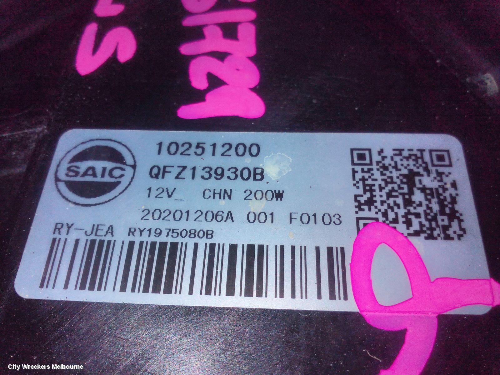 MG ZS FAN, AZS1, 09/2017 - 06/2025