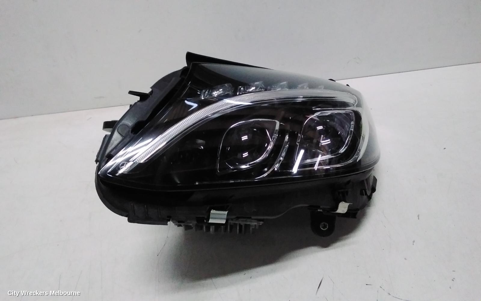 MERCEDES C CLASS LEFT HEADLAMP, W205/S205, LED TYPE, ADAPTIVE, DUAL PROJECTOR, 08/2014 - 07/2018